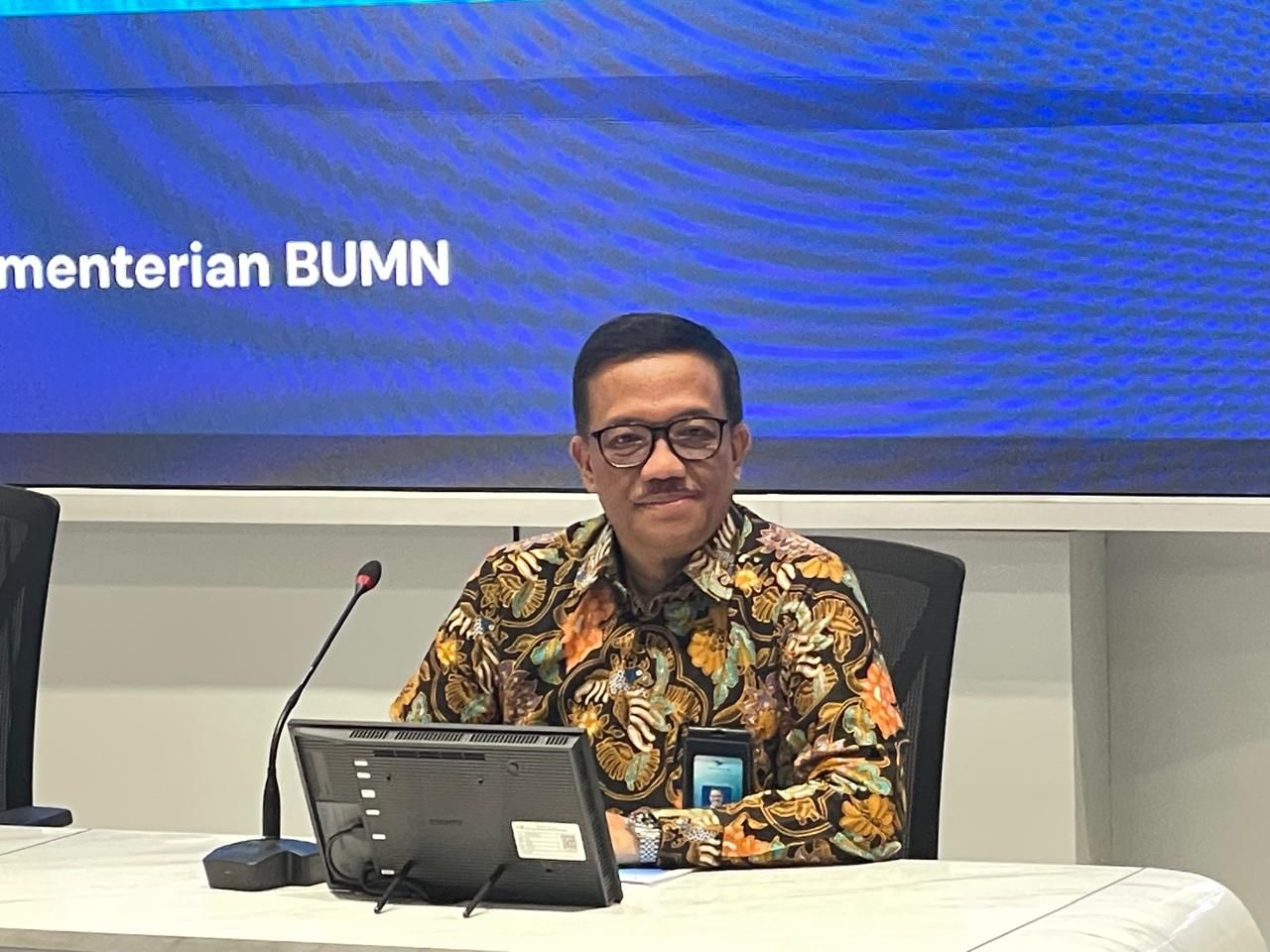 Direktur Niaga Garuda Indonesia Ade R Susardi <b>(Ntvnews.id-Muslimin Trisyuliono)</b>