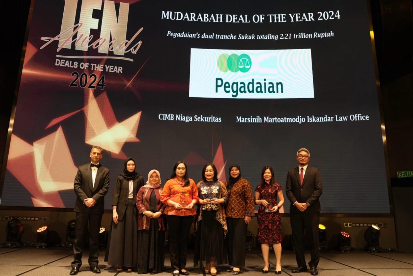 PT Pegadaian meraih penghargaan Islamic Finance News (IFN Global Awards 2024). <b>(Dok.Ntvnews.id)</b>