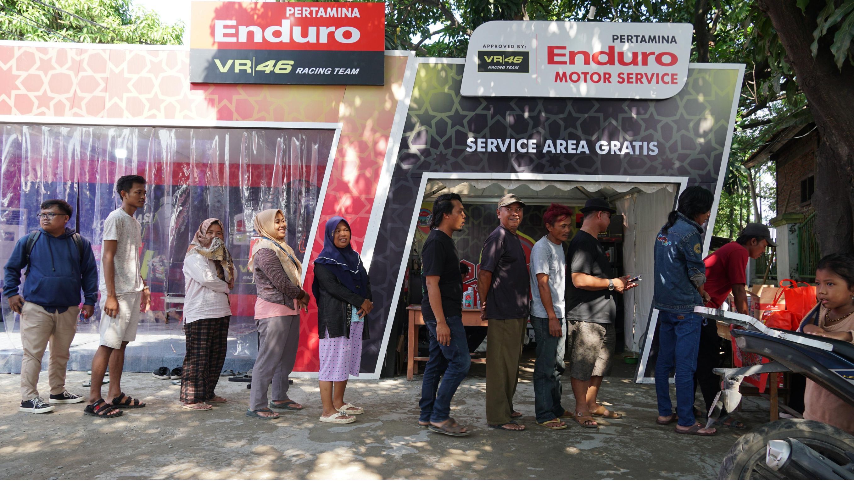 PT Pertamina Lubricants kembali menghadirkan Lesehan Enduro, posko istirahat khusus pemudik motor. <b>(Pertamina)</b>