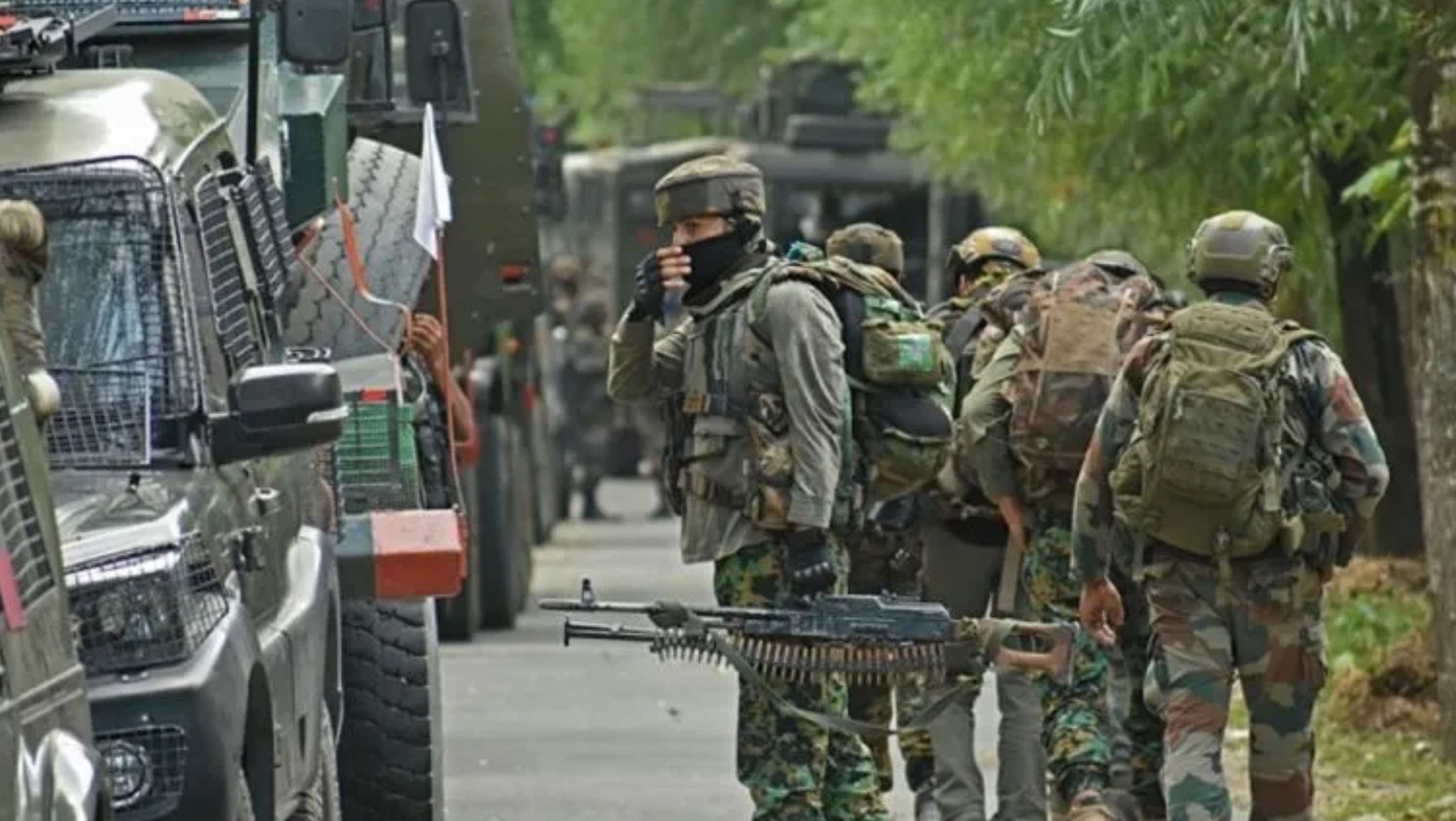 Ilustrasi -Ppasukan keamanan melakukan pengetatan penjagaan di wilayah Kashmir India.  <b>(Antara)</b>