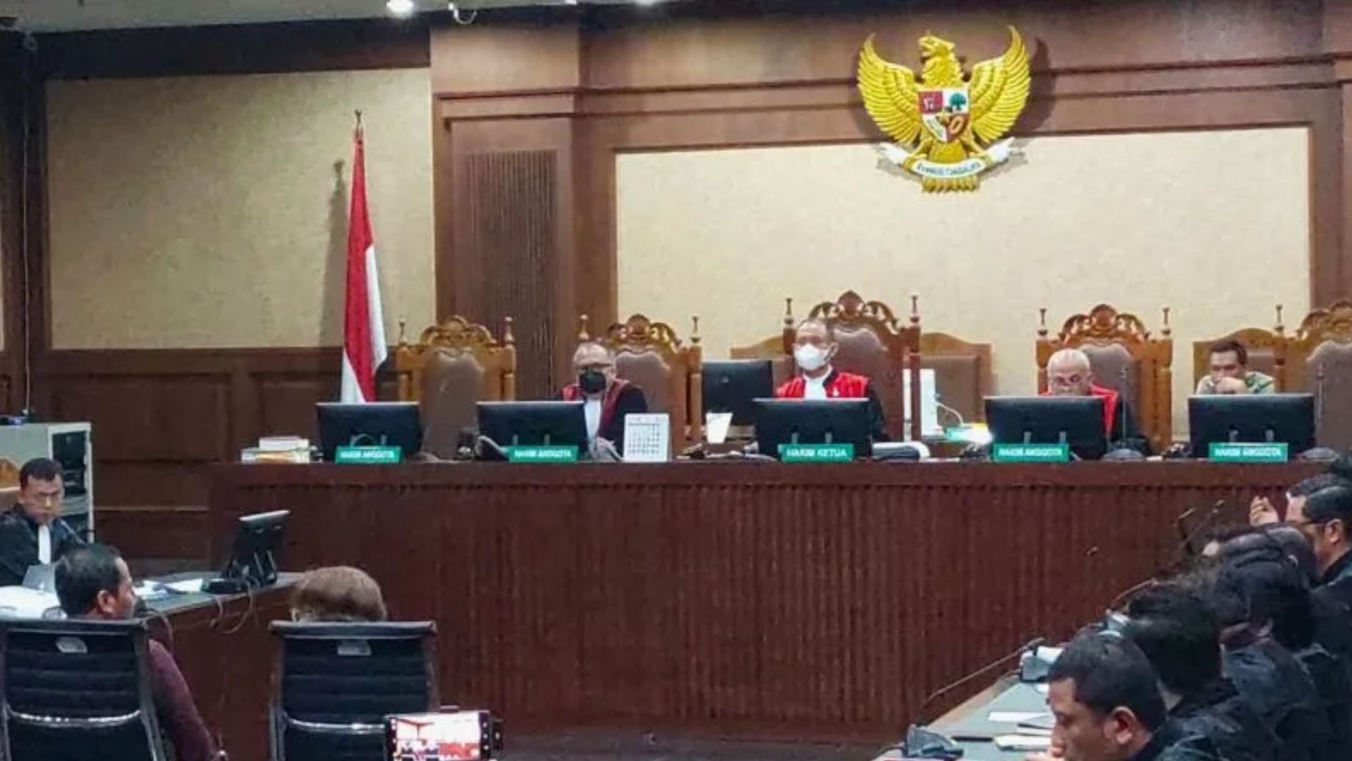 Sidang pemeriksaan saksi kasus yang menyeret Sekjen DPP PDIP Hasto Kristiyanto sebagai terdakwa di Pengadilan Tipikor. <b>(Antara)</b>
