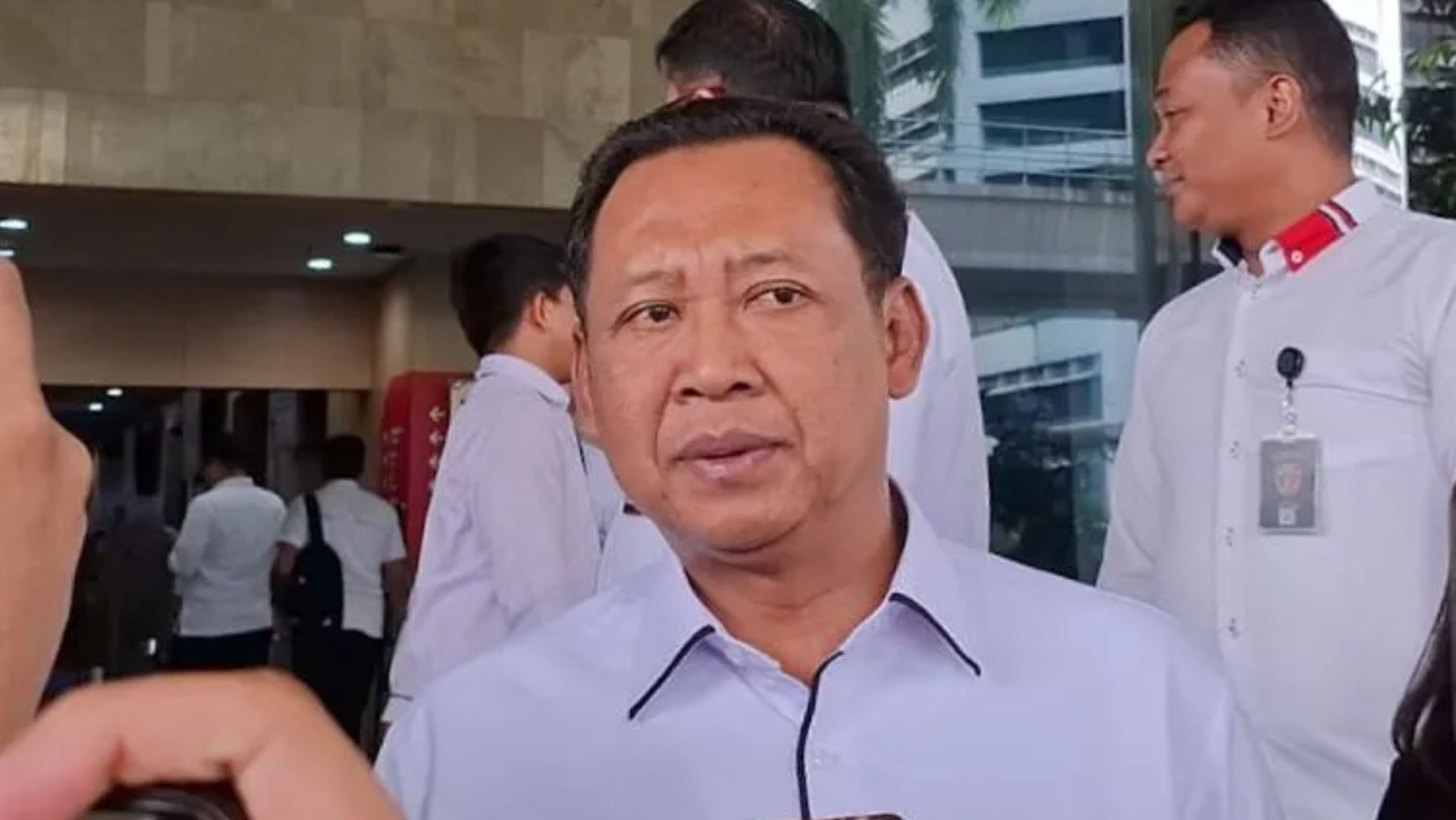 Wakil Ketua KPK Fitroh Rohcahyanto saat memberikan keterangan pers di Gedung Pusat Edukasi Antikorupsi KPK. <b>(Antara)</b>