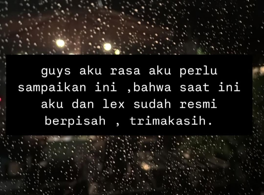 Postingan Eriska Nakesya usai bercerai dari Young Lex <b>(Instagram)</b>