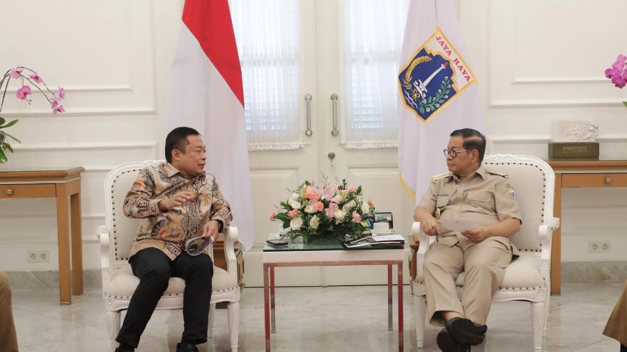Audensi dengan Gubernur DKI Jakarta terkait kesiapan penyelenggaraan Digiland 2025 <b>(Telkom)</b>