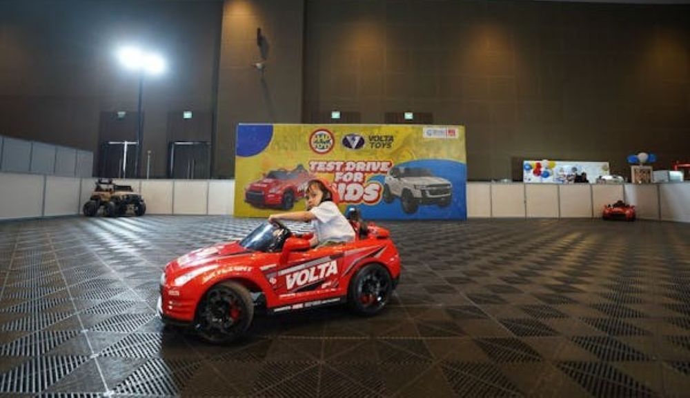 Salah satu area yang menyita perhatian PEVS 2025 adalah test drive for kids. (Foto: Istimewa)