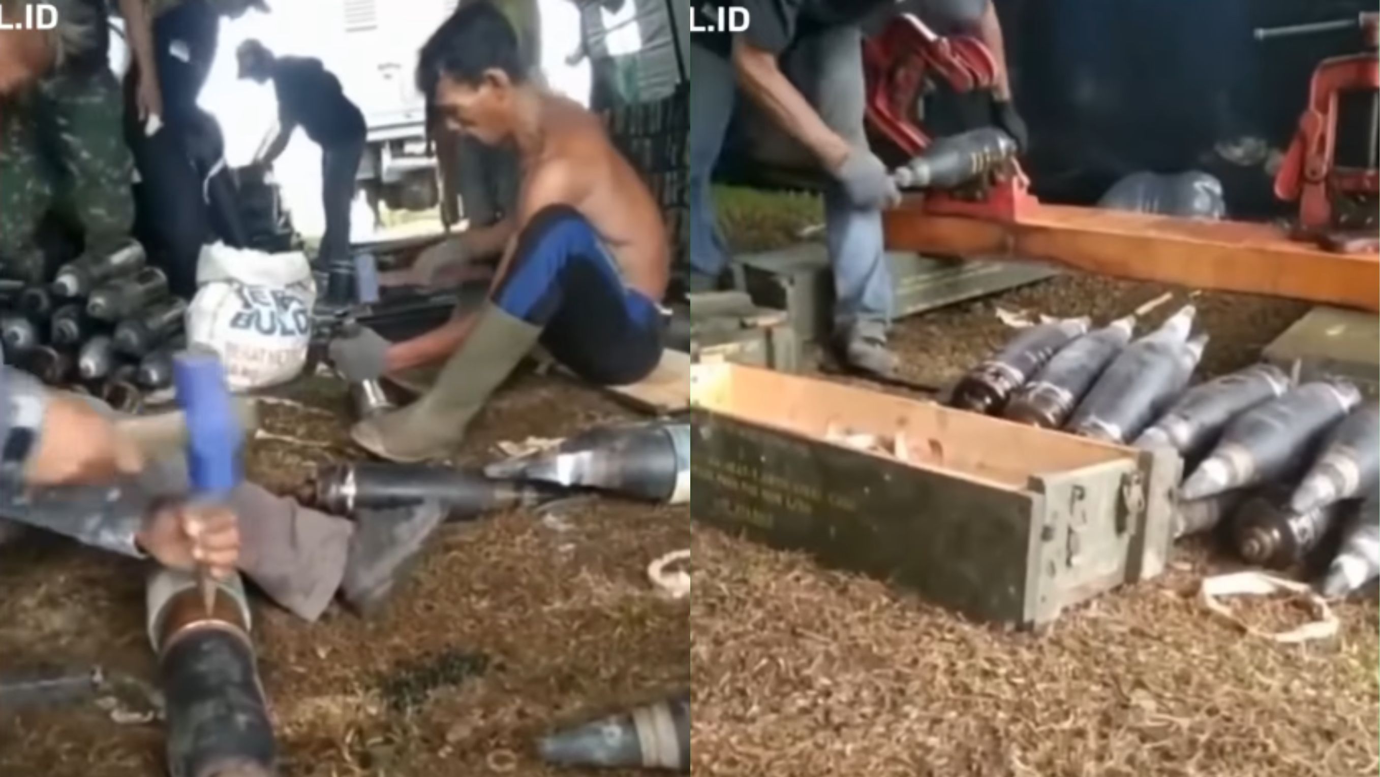 Viral Amunisi TNI Digetok Palu <b>(Instagram)</b>