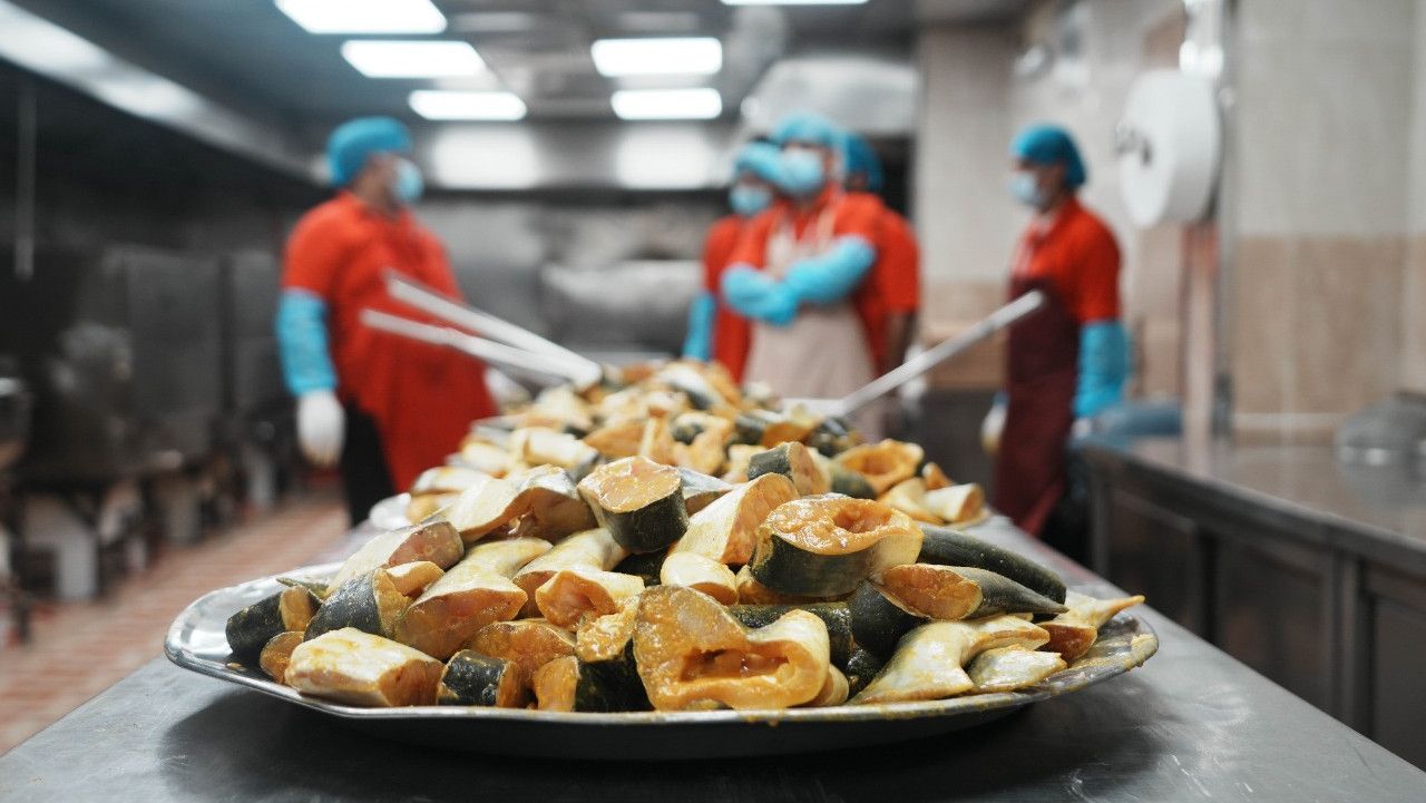 Ikan patin, salah satu menu katering jemaah haji Indonesia tahun ini. <b>(WEBSITE KEMENTERIAN AGAMA RI)</b>