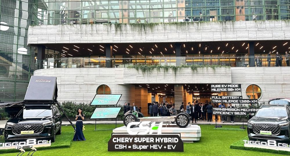 Peluncuran Chery TIGGO 8 CSH digelar di Royal Glass House - Park Hyatt, Jakarta Pusat, Kamis, 15 Mei 2025. (Foto: Istimewa/Adiantoro/NTV)
