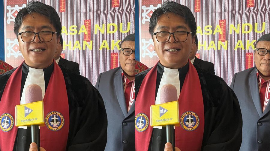 Pdt. Krisman Imanta Barus. <b>(Dok.Ntvnews.id/Alber Laia)</b>