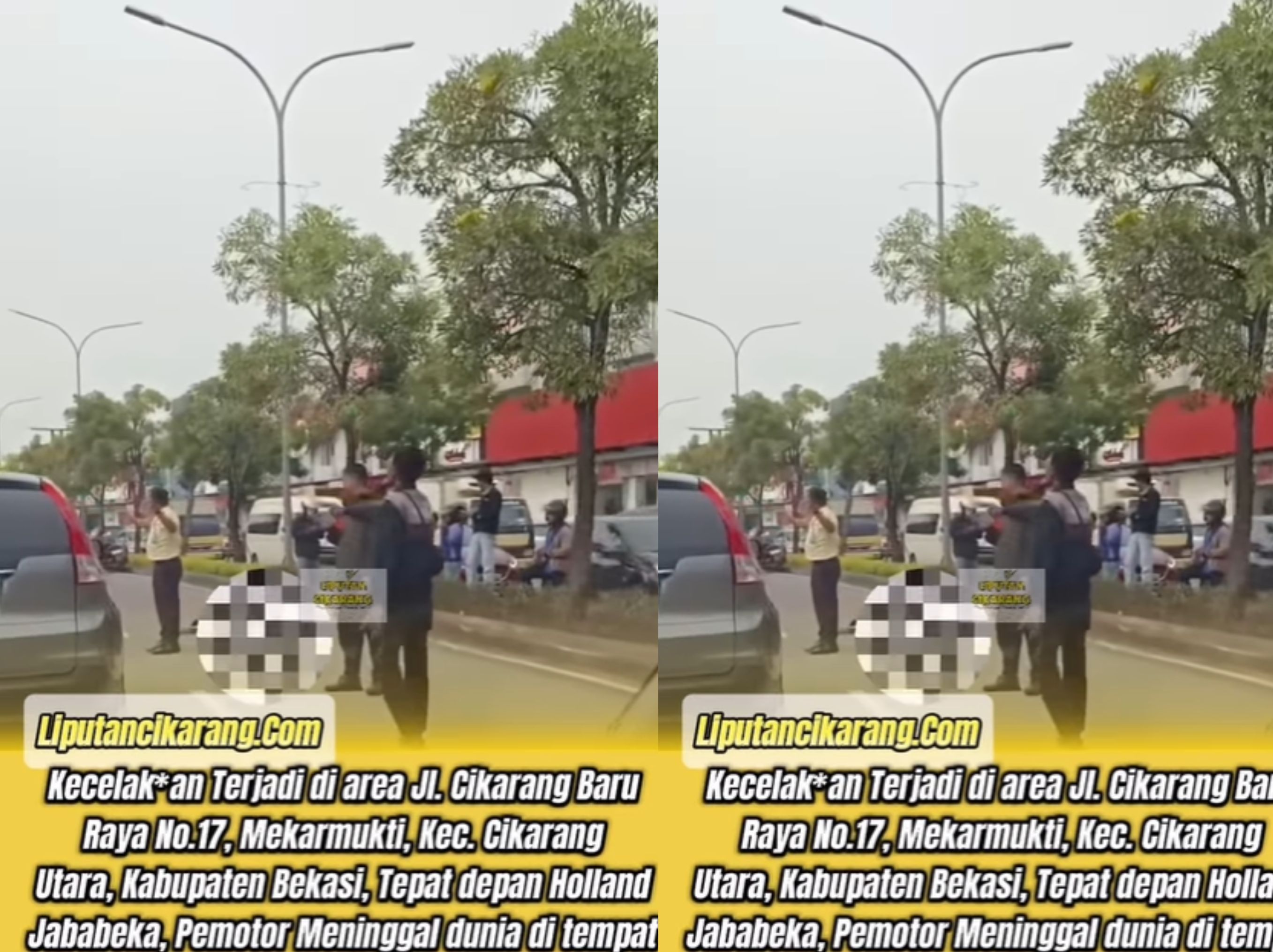 kecelakaan di cikarang, pemotor tewas <b>(liputan cikarang)</b>