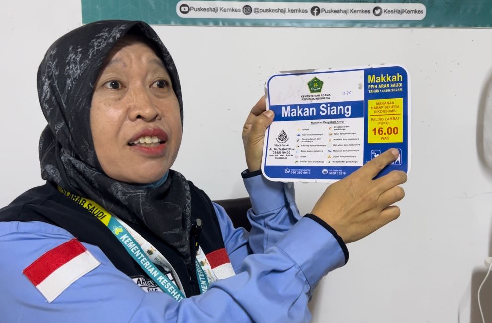 petugas kesehatan soal konsumsi jemaah haji <b>(website kementerian agama RI)</b>