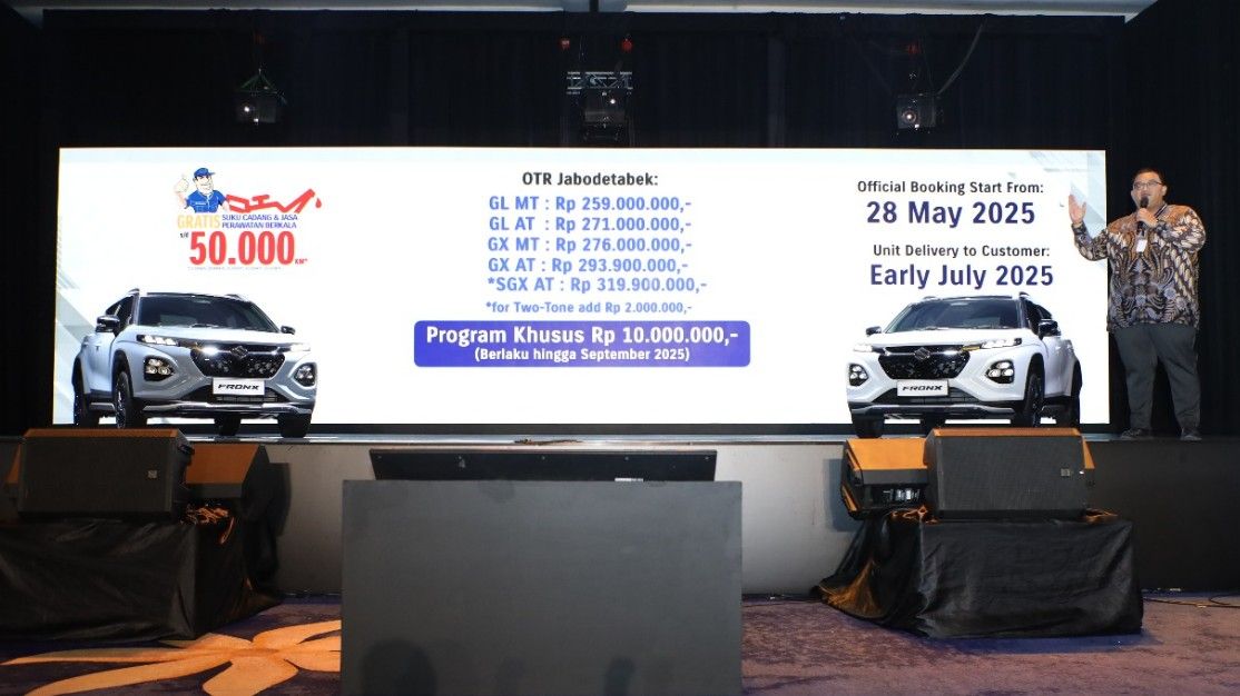 Harga resmi Suzuki Fronx diumumkan. (Foto: Adiantoro/NTV) 