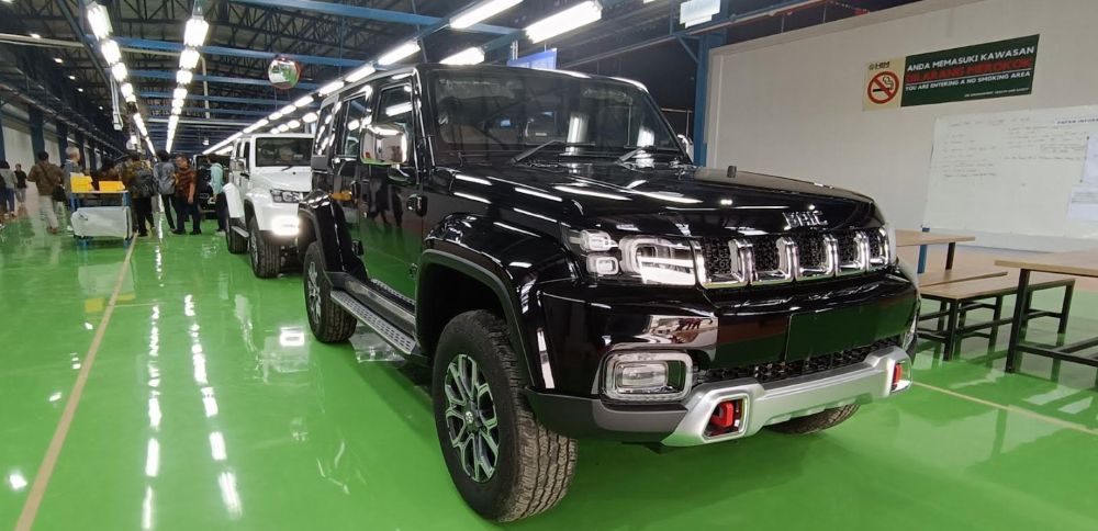 BAIC BJ40 Plus produksi lokal resmi diluncurkan di Purwakarta, Jawa Barat, pada Senin, 2 Juni 2025. (Foto: Adiantoro/NTV)
