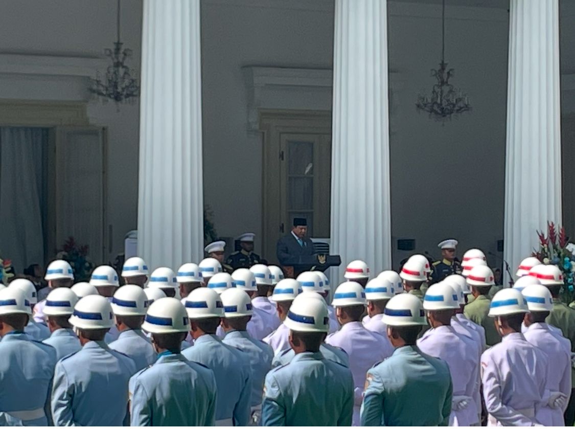 Presiden Prabowo Upacara Peringatan Hari Kelahiran Pancasila di Gedung Pancasila Kompleks Kementerian Luar Negeri RI <b>(NTVnews.id/Deddy Setiawan)</b>
