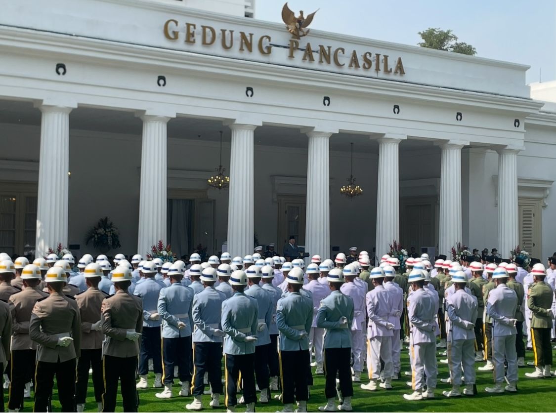 Presiden Prabowo Upacara Peringatan Hari Kelahiran Pancasila di Gedung Pancasila Kompleks Kementerian Luar Negeri RI <b>(NTVnews.id/Deddy Setiawan)</b>