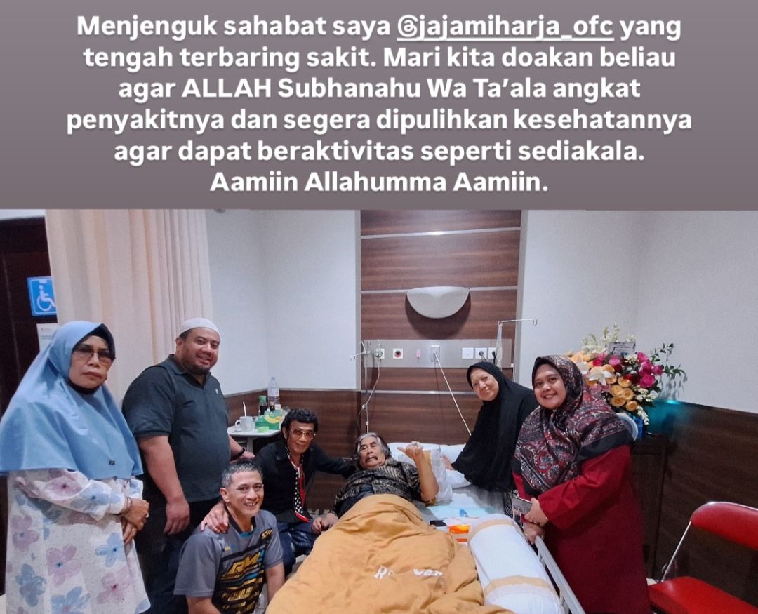 Rhoma Irama jenguk Jaja Mihardja di rumah sakit  <b>(Instagram)</b>