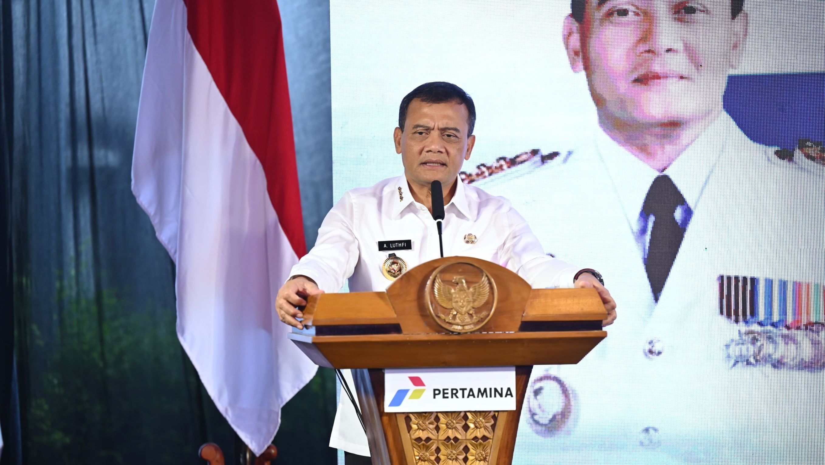 Gubernur Jawa Tengah Ahmad Luthfi dalam peluncuran produk Pertamax Green 95 untuk wilayah Jawa Tengah. <b>(Pertamina)</b>