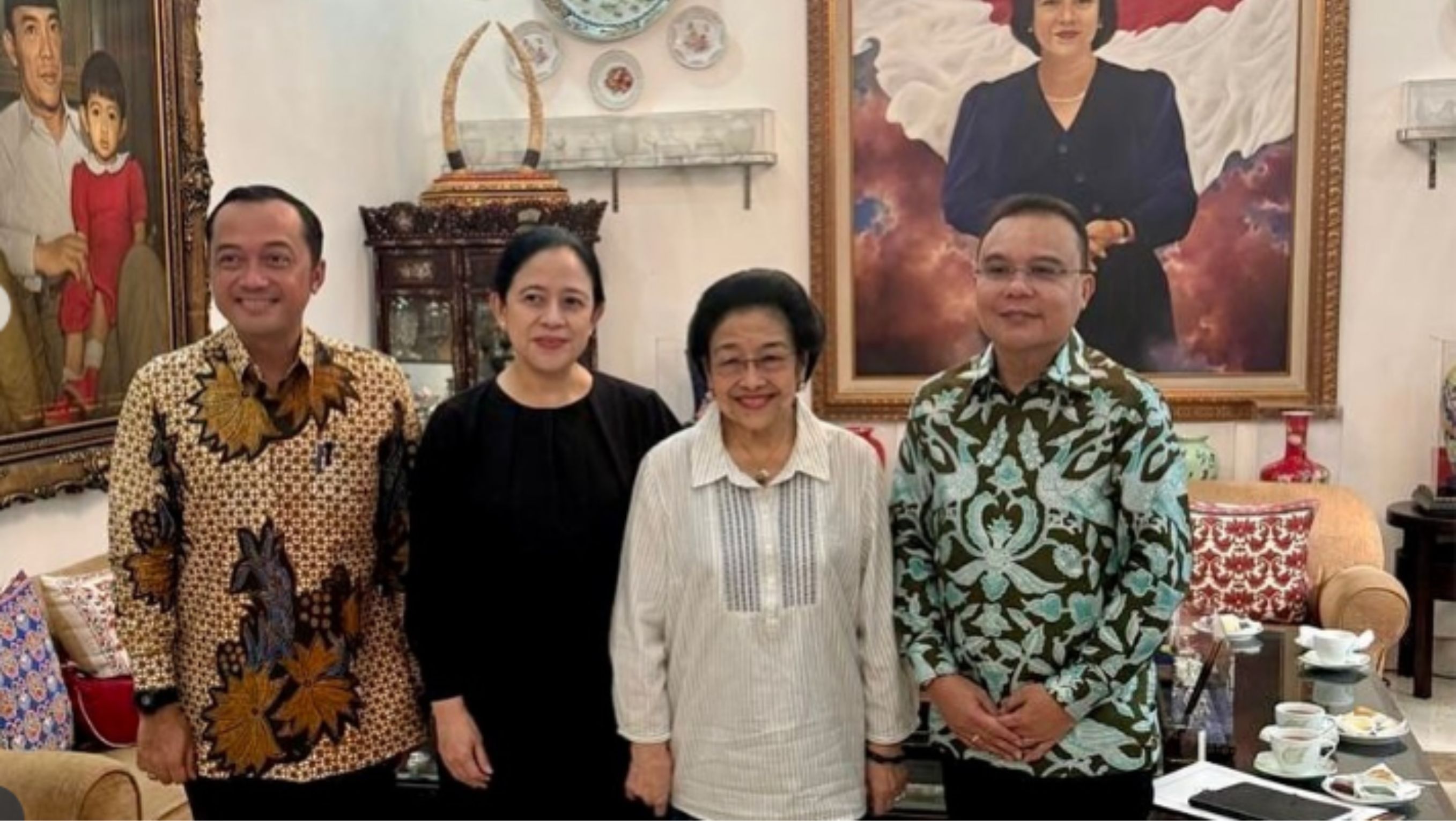 Megawati, Dasco, dan Puan <b>(Instagram Dasco)</b>
