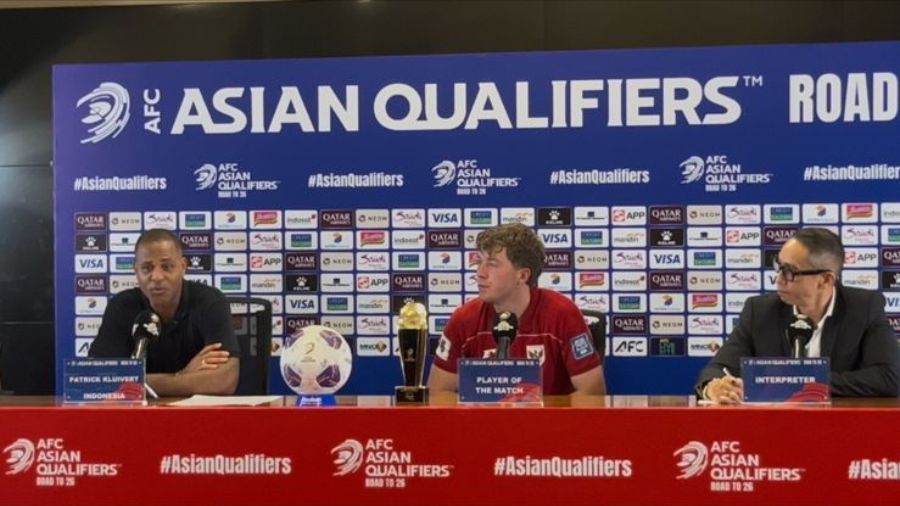 Konferensi pers Timnas Indonesia usai kalahkan China 1-0. <b>(Dok.NTVnews.id/Alber Laia)</b>