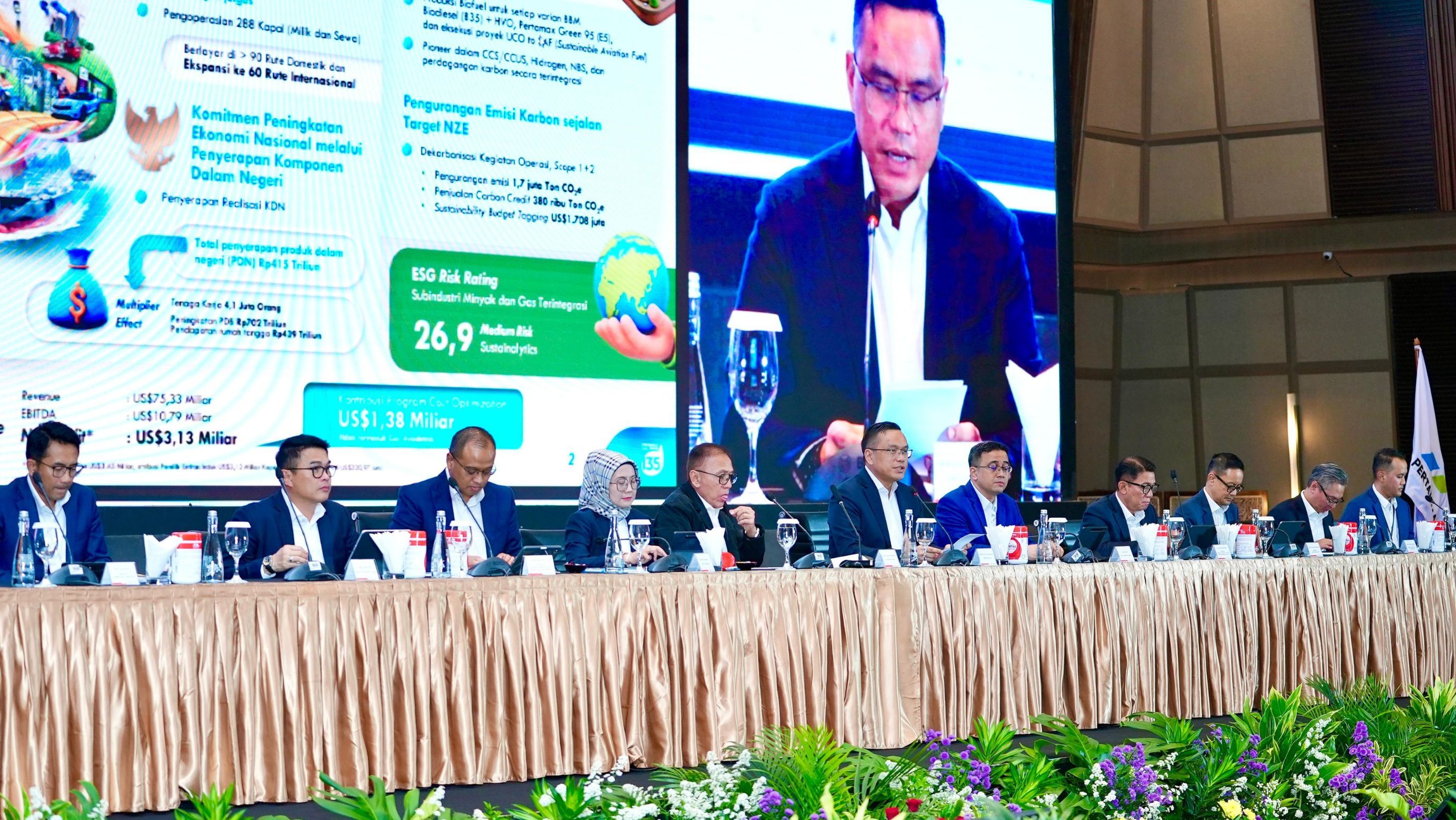 Konferensi pers Capaian Kinerja PT Pertamina (Persero) 2024 di Grha Pertamina, Jumat, 13 Juni 2025. <b>(Pertamina)</b>