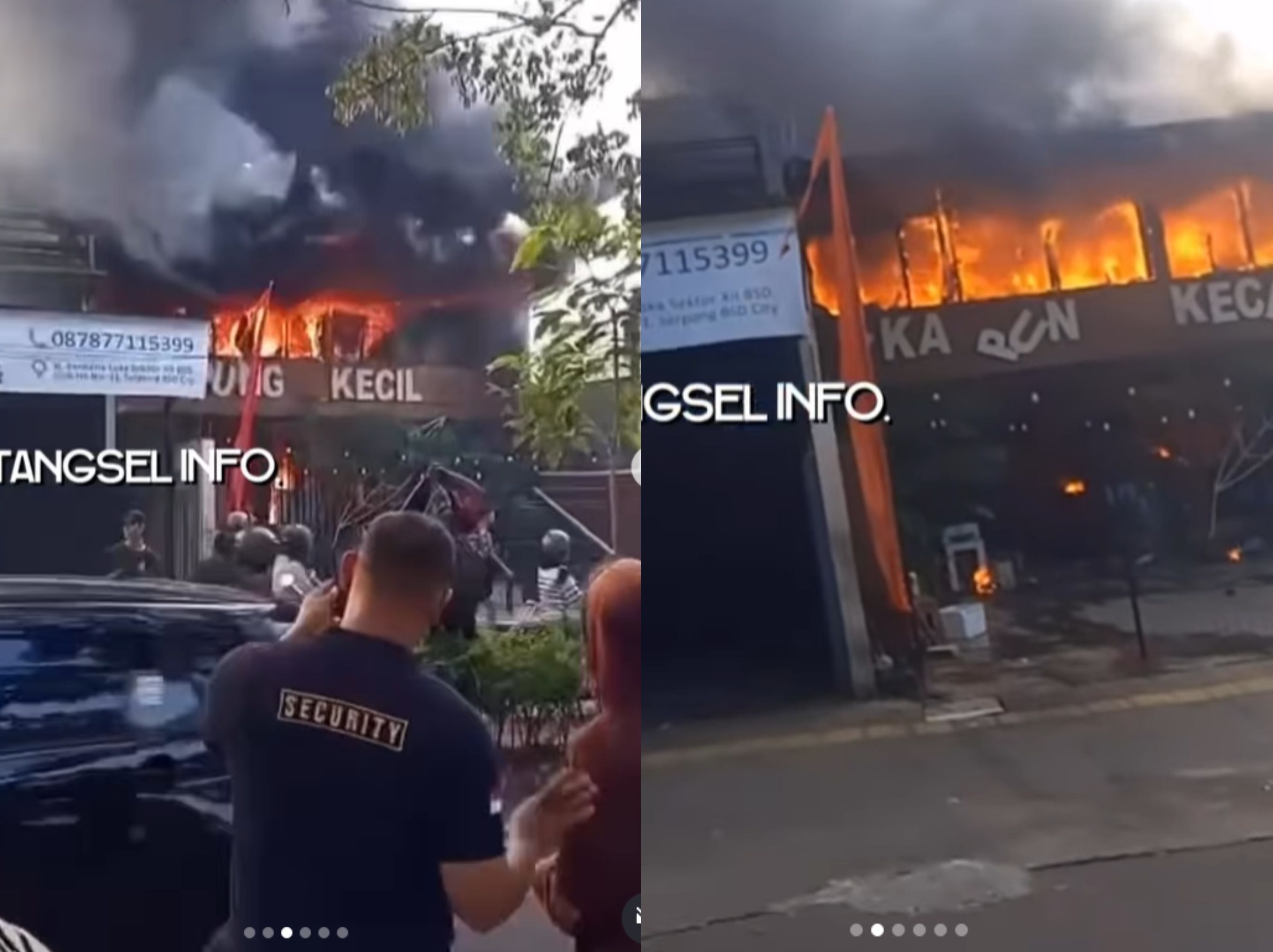 Kampung Kecil di BSD Kebakaran <b>(INSTAGRAM TANGSEL INFO)</b>