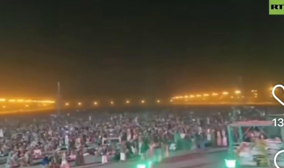 Warga Yaman gelar nobar serangan Iran ke Israel.  <b>((Instagram) )</b>
