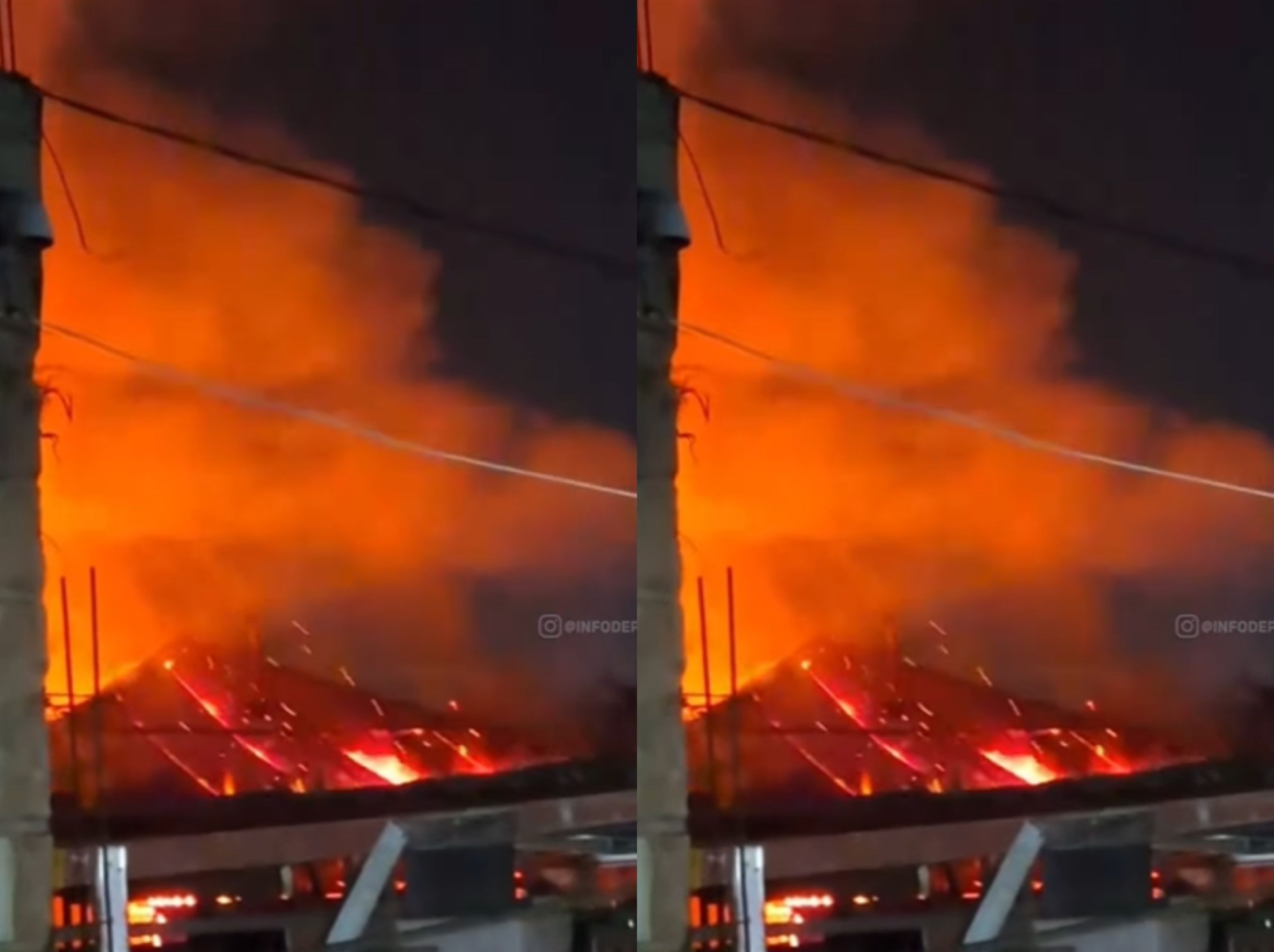 rumah warga Jatijajar kebakaran <b>(INSTAGRAM depok 24jam)</b>