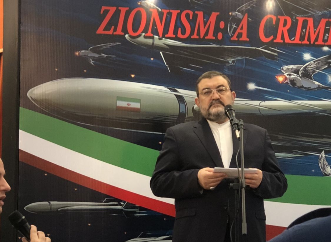 Duta Besar (Dubes) Iran untuk Indonesia, Mohammad Boroujerdi <b>(NTVnews.id/Deddy Setiawan)</b>