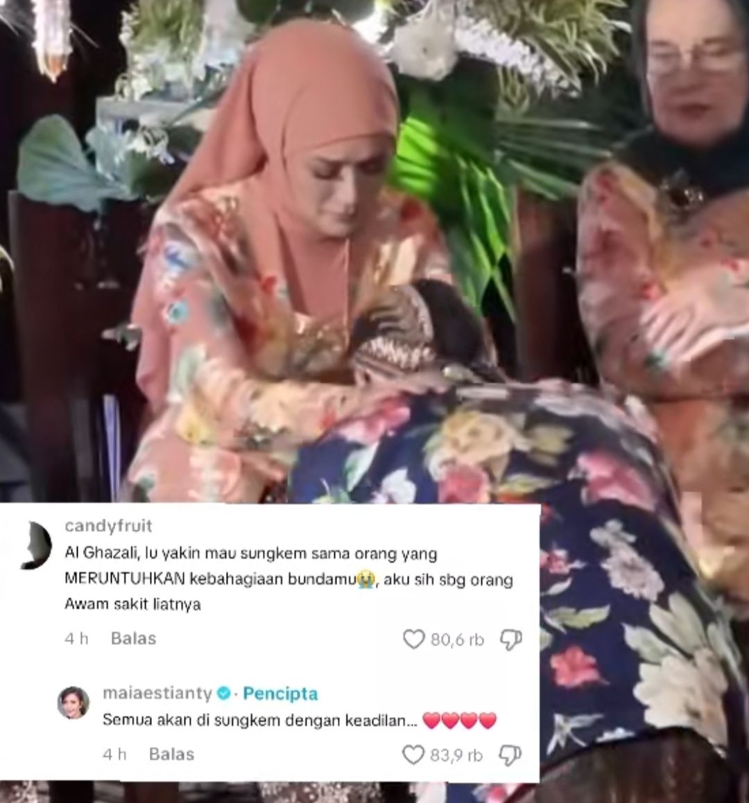 Netizen tak setuju Al Ghazali sungkeman ke Mulan Jameela  <b>(TikTok)</b>