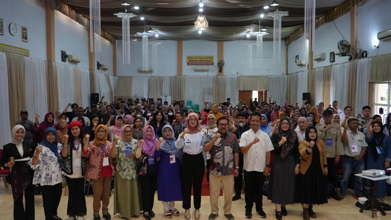 Kegiatan sosialisasi program MBG di Gedung Graha Multiguna Bekasi. <b>(BGN)</b>