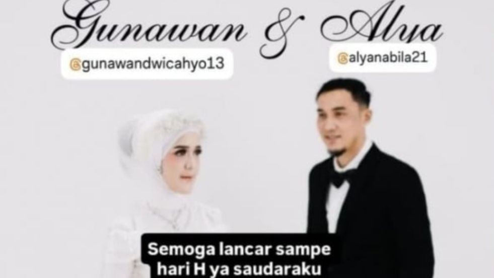 Undangan pernikahan Gunawan Dwi Cahyo <b>(Instagram)</b>