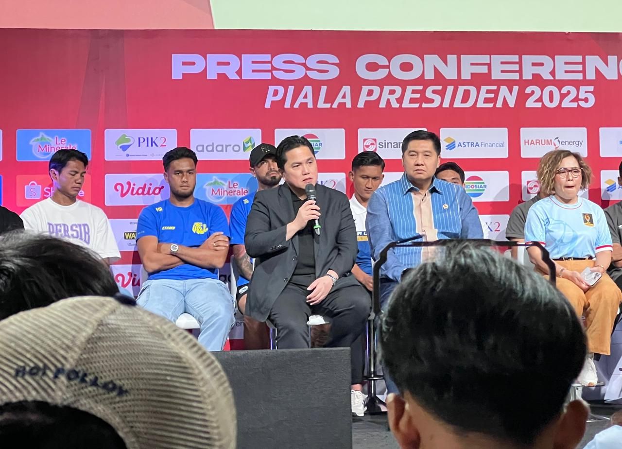 Ketua Umum PSSI Erick Thohir.  <b>(NTVNews.id)</b>
