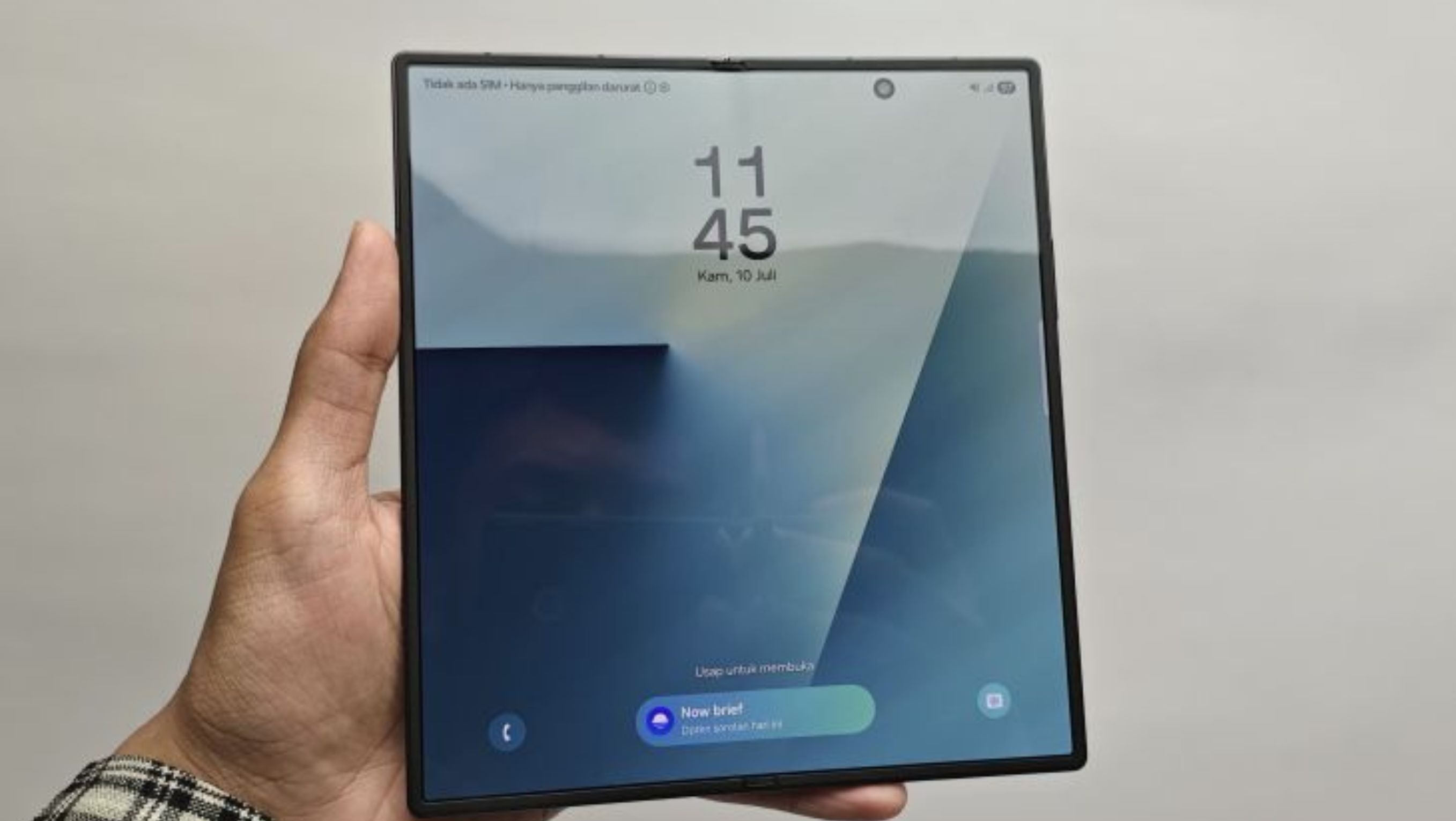 Tampilan dari Samsung Galaxy Z Fold7 <b>(Antara)</b>
