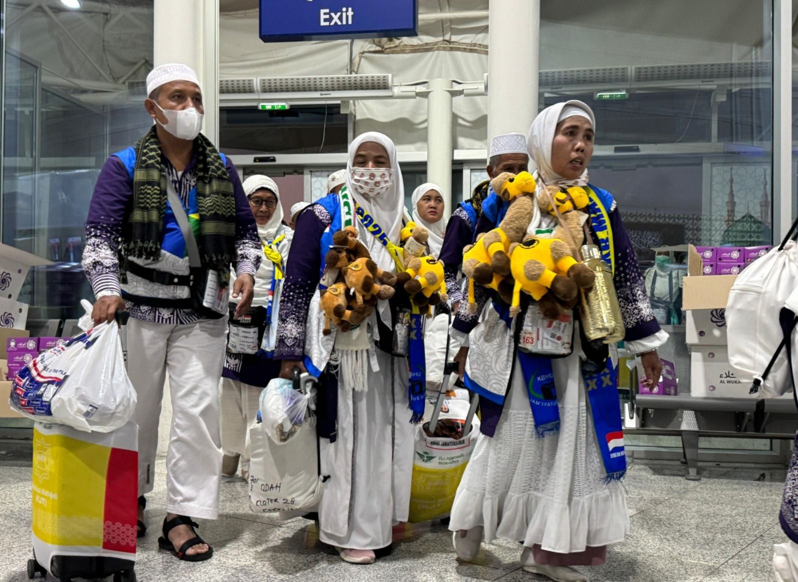 Jemaah KJT28 di Bandara AMAA Madinah <b>(ISTimewa)</b>