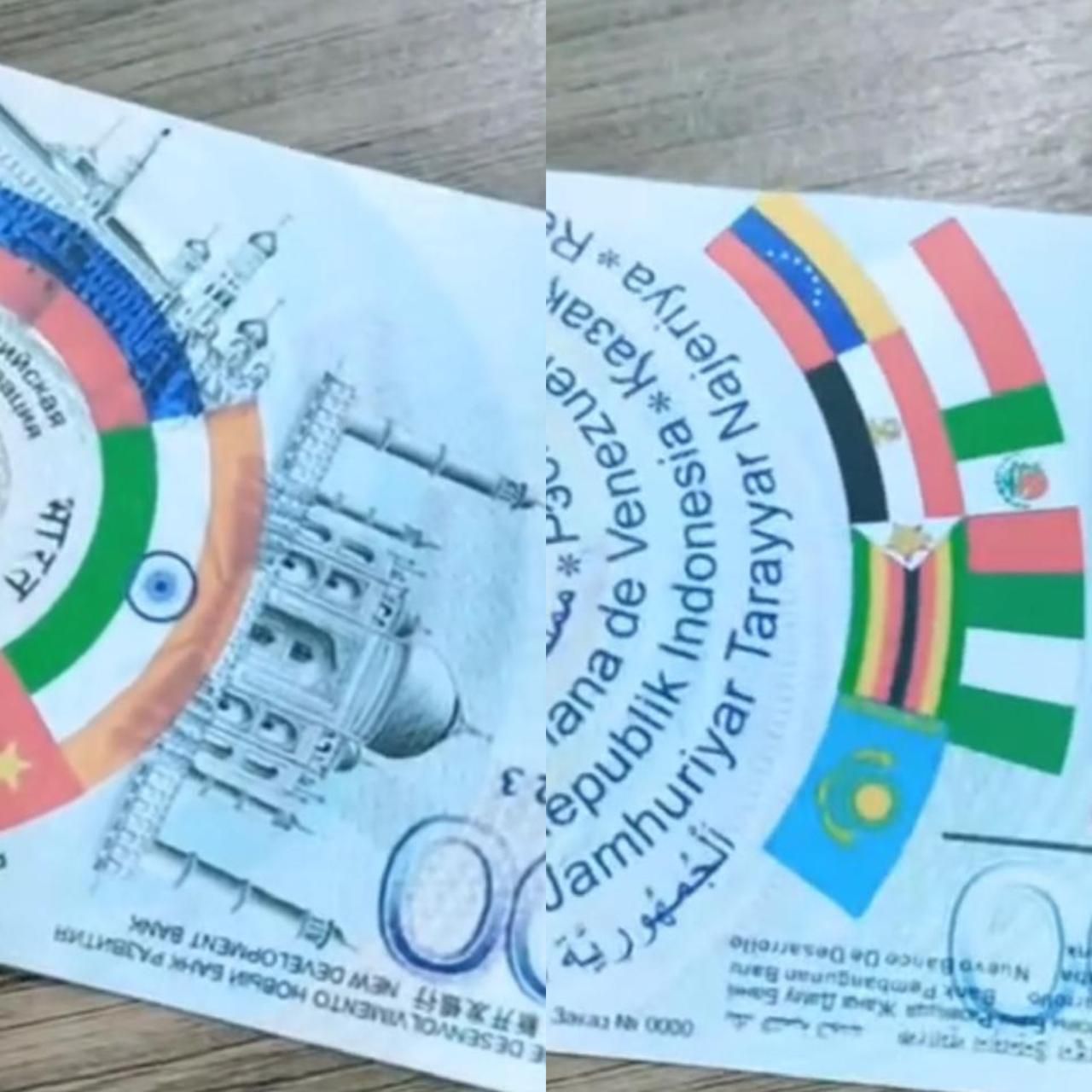 Desain uang kertas BRICS mulai beredar luas di berbagai platform media sosial.