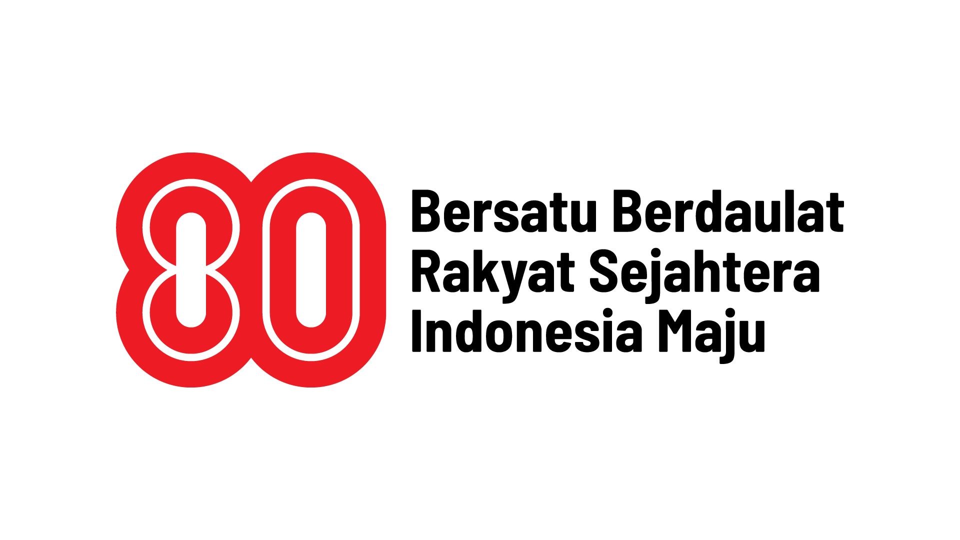 Logo dan tema Hari Ulang Tahun (HUT) ke-80 Kemerdekaan Republik Indonesia. <b>(Setneg)</b>