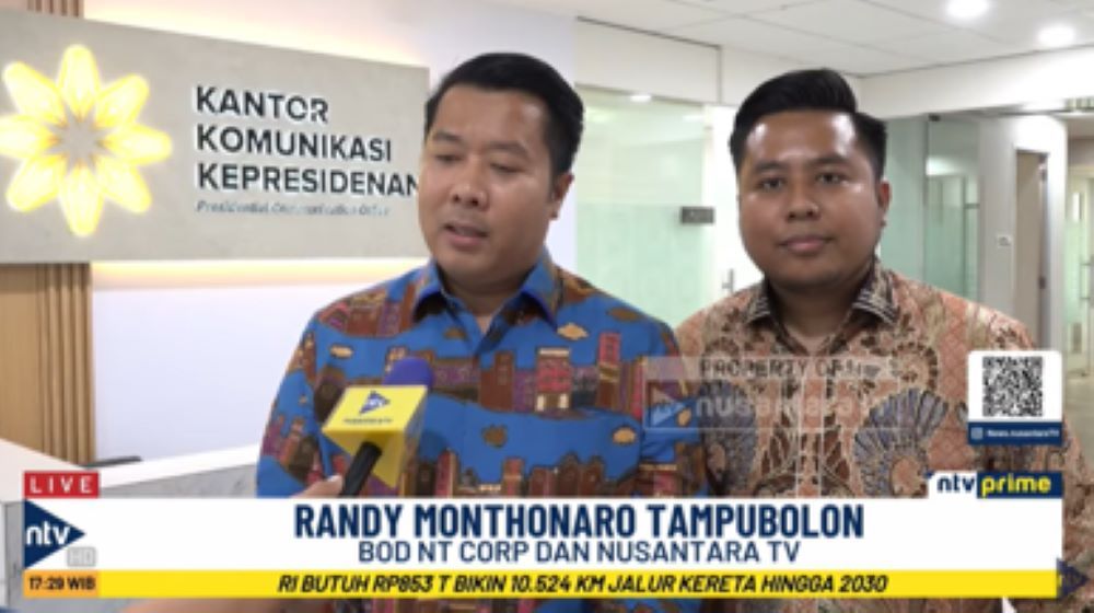 Direksi Nusantara TV Randy Tampubolon (kiri) dan Tommy William Tampubolon 