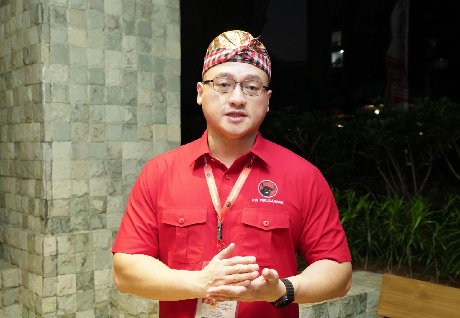 Politikus PDIP Hardiyanto Kenneth. 