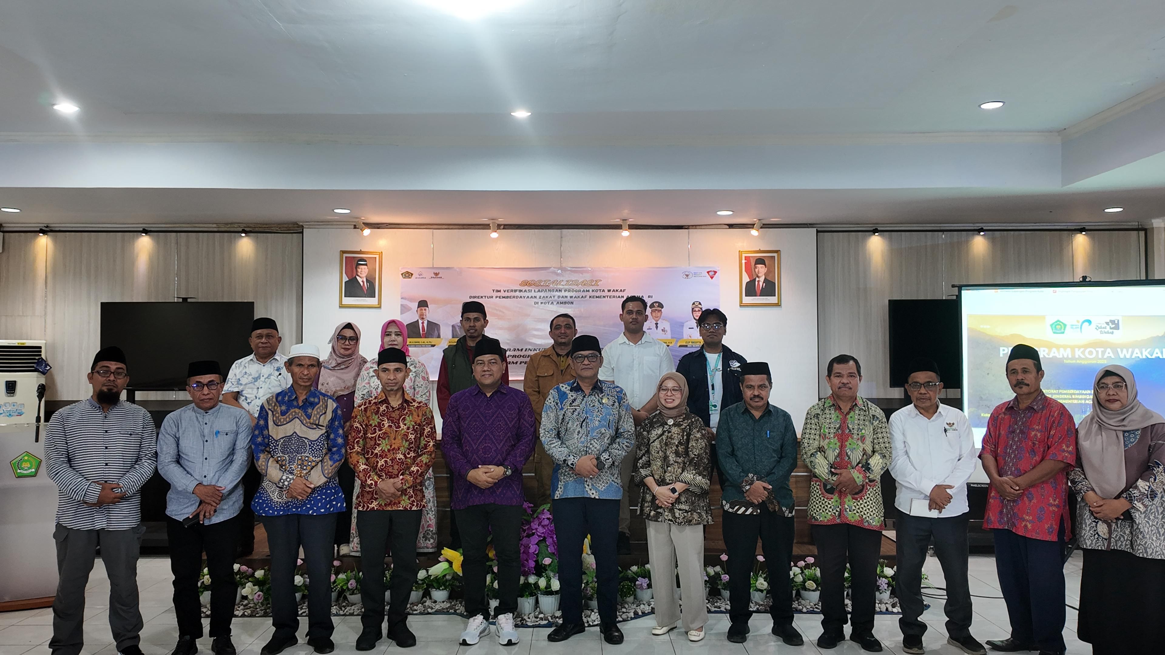 Kemenag RI Lakukan Verifikasi Faktual Program Kota Wakaf di Kota Ambon <b>(dok)</b>