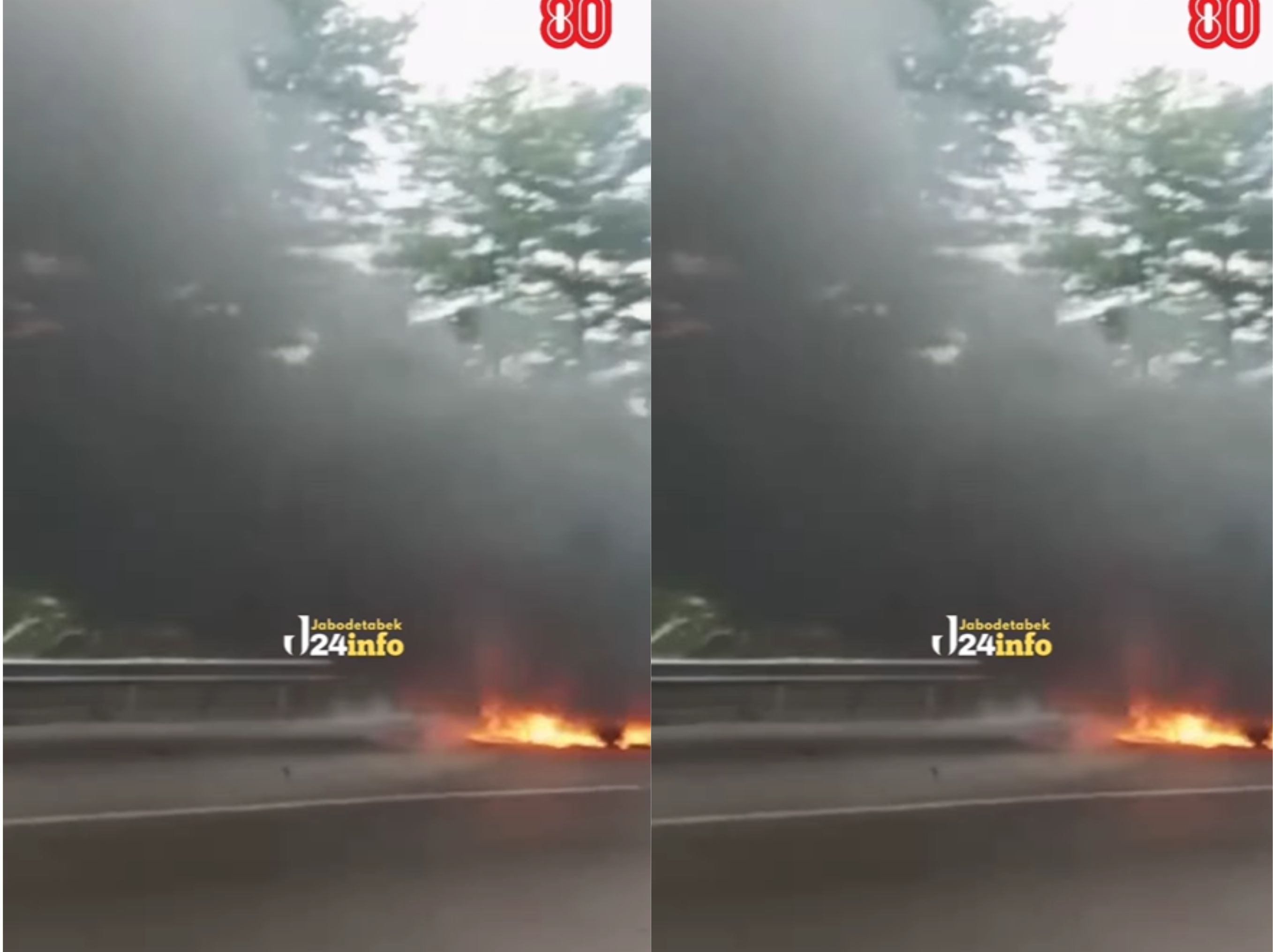 mobil terbakar di tol jakarta-cikampek <b>(jabodetabek24info)</b>