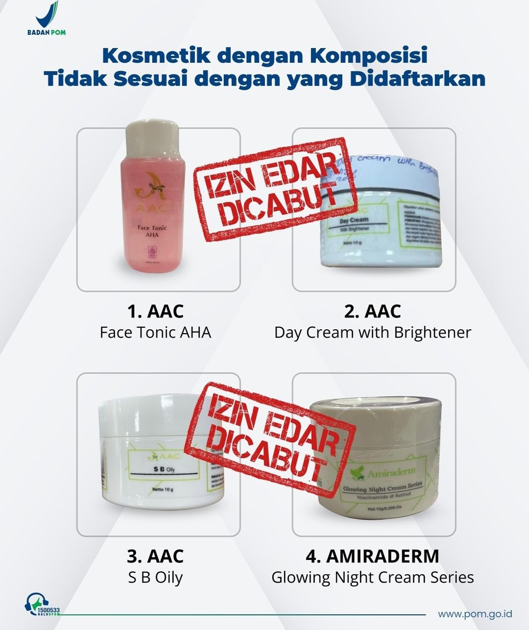 Skincare milik Doktif izin edarnya dicabut BPOM <b>(Instagram)</b>