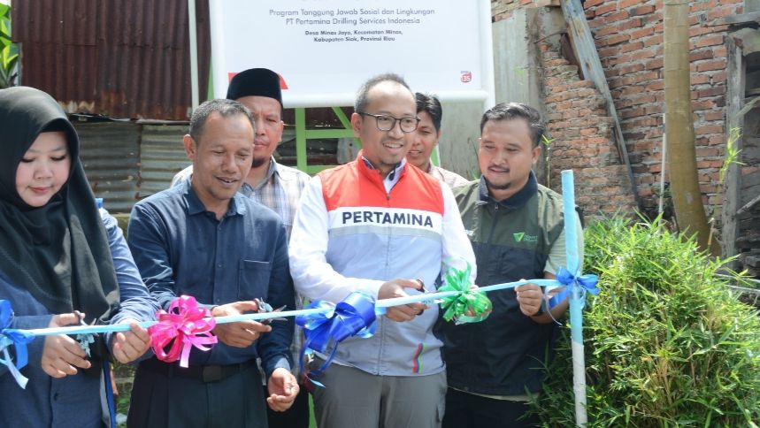Pertamina Drilling Bangun Sumur Air Bersih di Minas Jaya <b>(Dokumentasi)</b>