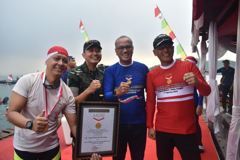 Kodam XXI/Radin Inten dan Pemprov Lampung gelar Renang Merdeka 2025/Foto: Istimewa