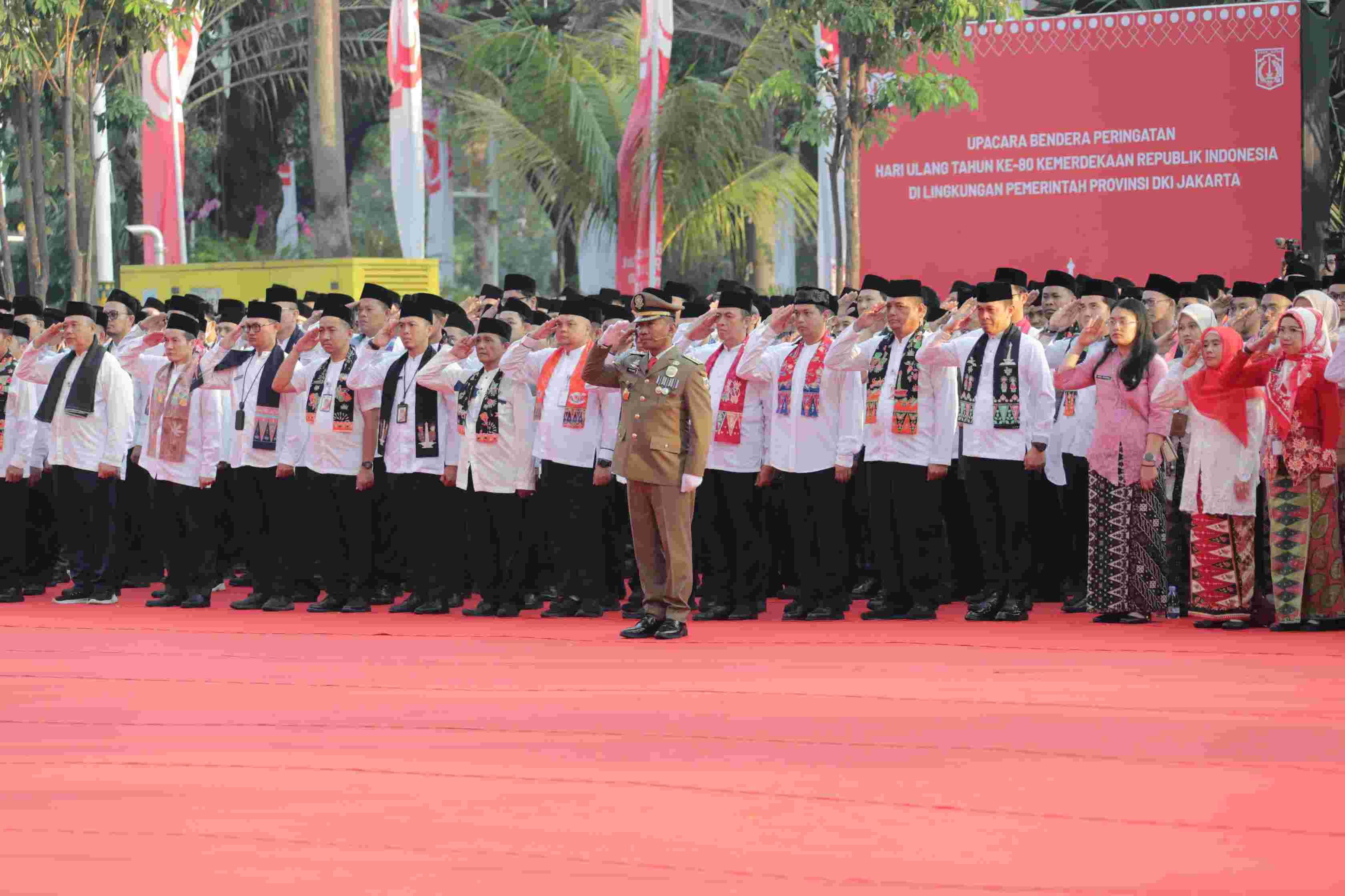 Upacara HUT RI di Balai Kota <b>(Pemprov DKI)</b>
