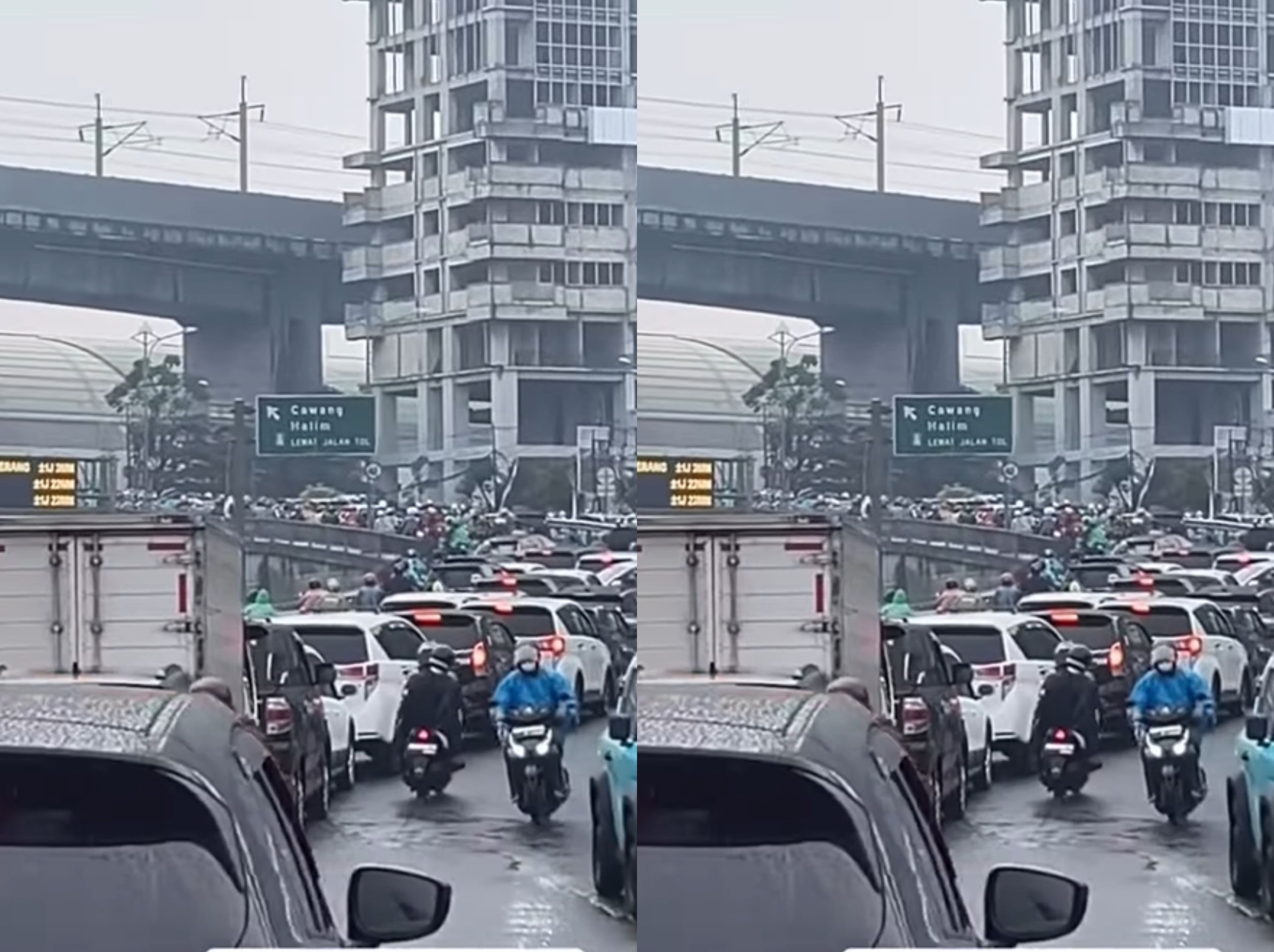 Selasa, (19/8) Arus lalulintas beberapa titik di wilayah Bekasi terpantau masih padat merayap <b>(bekasi info)</b>