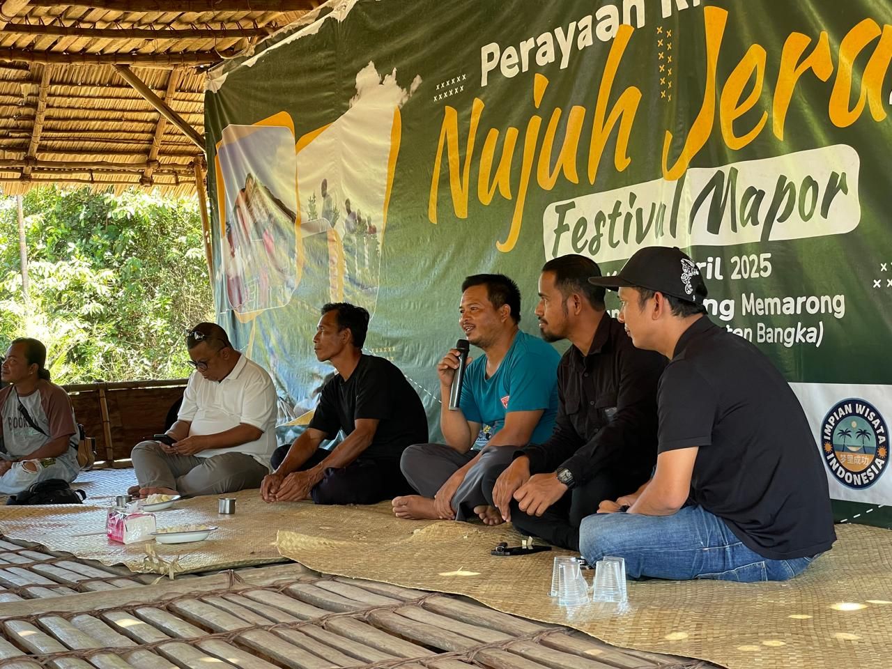 PT Timah Tbk secara aktif mendorong pelestarian adat pembangunan Kampung Adat Gebong Memarong di Bangka Belitung <b>(Ntvnews.id-Muslimin Trisyuliono)</b>
