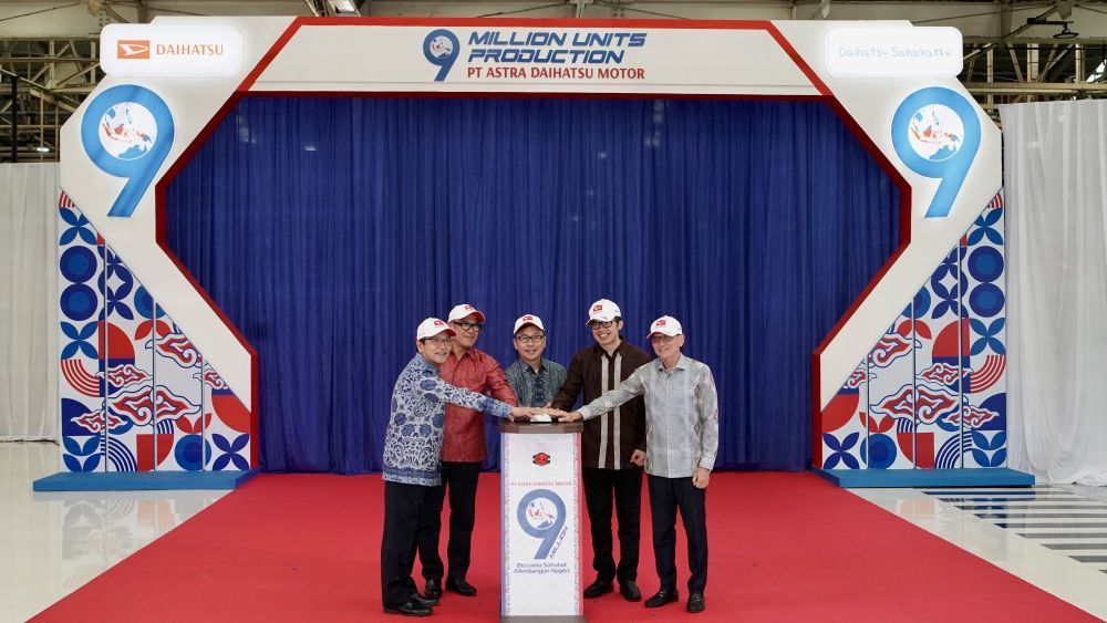 Seremoni peresmian pencapaian 9 juta unit produksi PT Astra Daihatsu Motor pada 22 Agustus 2025 di Sunter, Jakarta. (Foto: Istimewa)