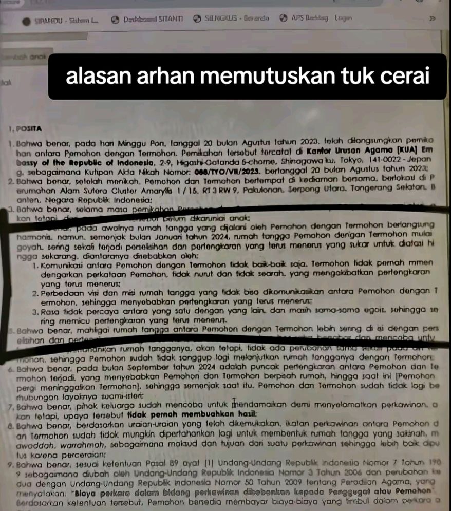 Diduga alasan Pratama Arhan gugat cerai Azizah Salsha  <b>(TikTok)</b>