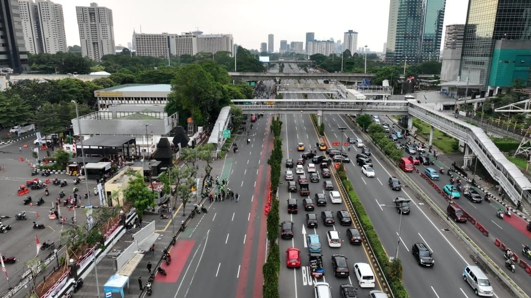 Demo depan DPR, Jasa Marga alihkan sementara lalu Lintas Tol Cawang&ndash;Tomang&ndash;Pluit