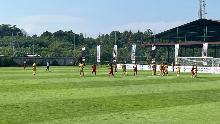 Persija Jakarta U-16 vs Bhayangkara Presisi Lampung FC U-16 di ajang Nusantara Open 2025. <b>(Dok.Ntvnews.id/Alber Laia)</b>
